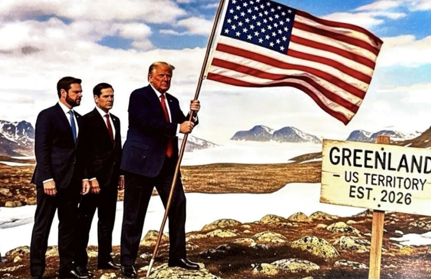 Gambar AI Trump Klaim Greenland Jadi Wilayah Amerika Serikat
