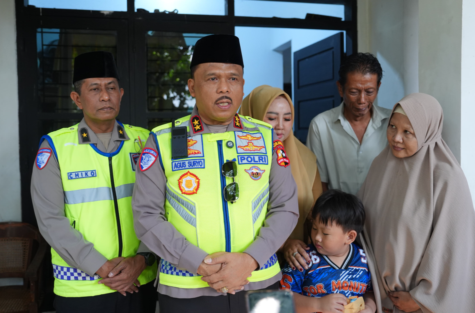 penghormatan Kepala Korps Lalu Lintas Polri atas wafatnya Bripka Fajar Permana